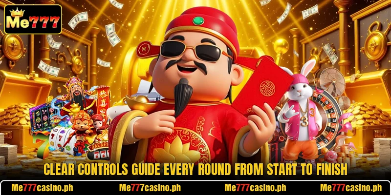 Clear controls guide every round from start to finish Clear controls guide every round from start to finish