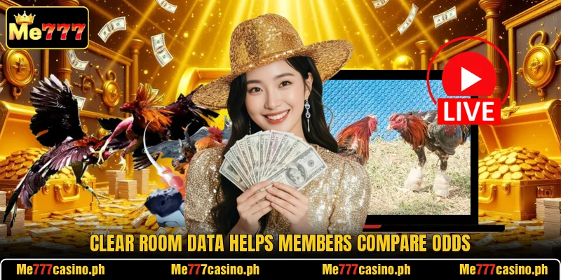 Clear room data helps members compare odds Clear room data helps members compare odds