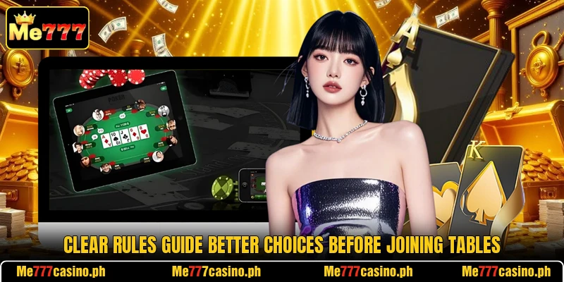 Clear rules guide better choices before joining tables Clear rules guide better choices before joining tables