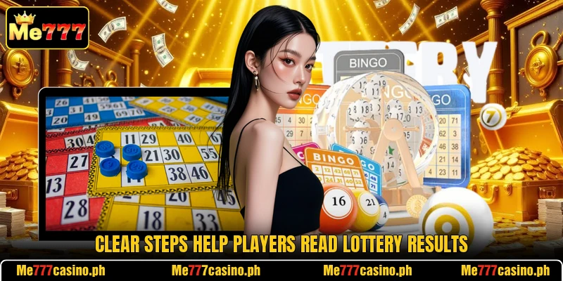 Clear steps help players read lottery results Clear steps help players read lottery results