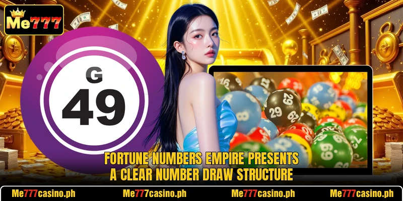 Fortune Numbers Empire presents a clear number draw structure Fortune Numbers Empire presents a clear number draw structure