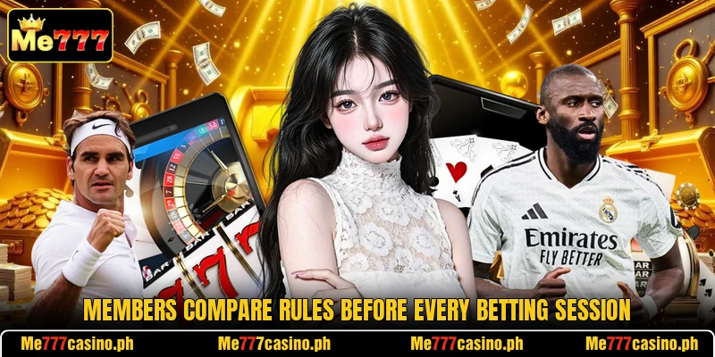 Members compare rules before every betting session