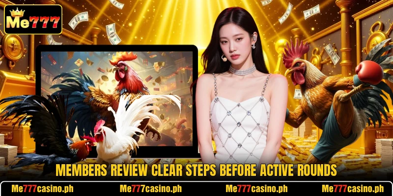 Members review clear steps before active rounds Members review clear steps before active rounds