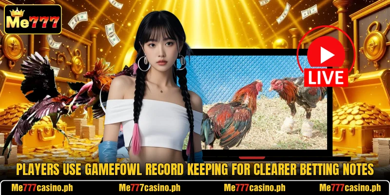 Players use gamefowl record keeping for clearer betting notes Players use gamefowl record keeping for clearer betting notes